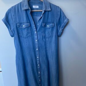 UNTUCKit Light Blue Denim Dress